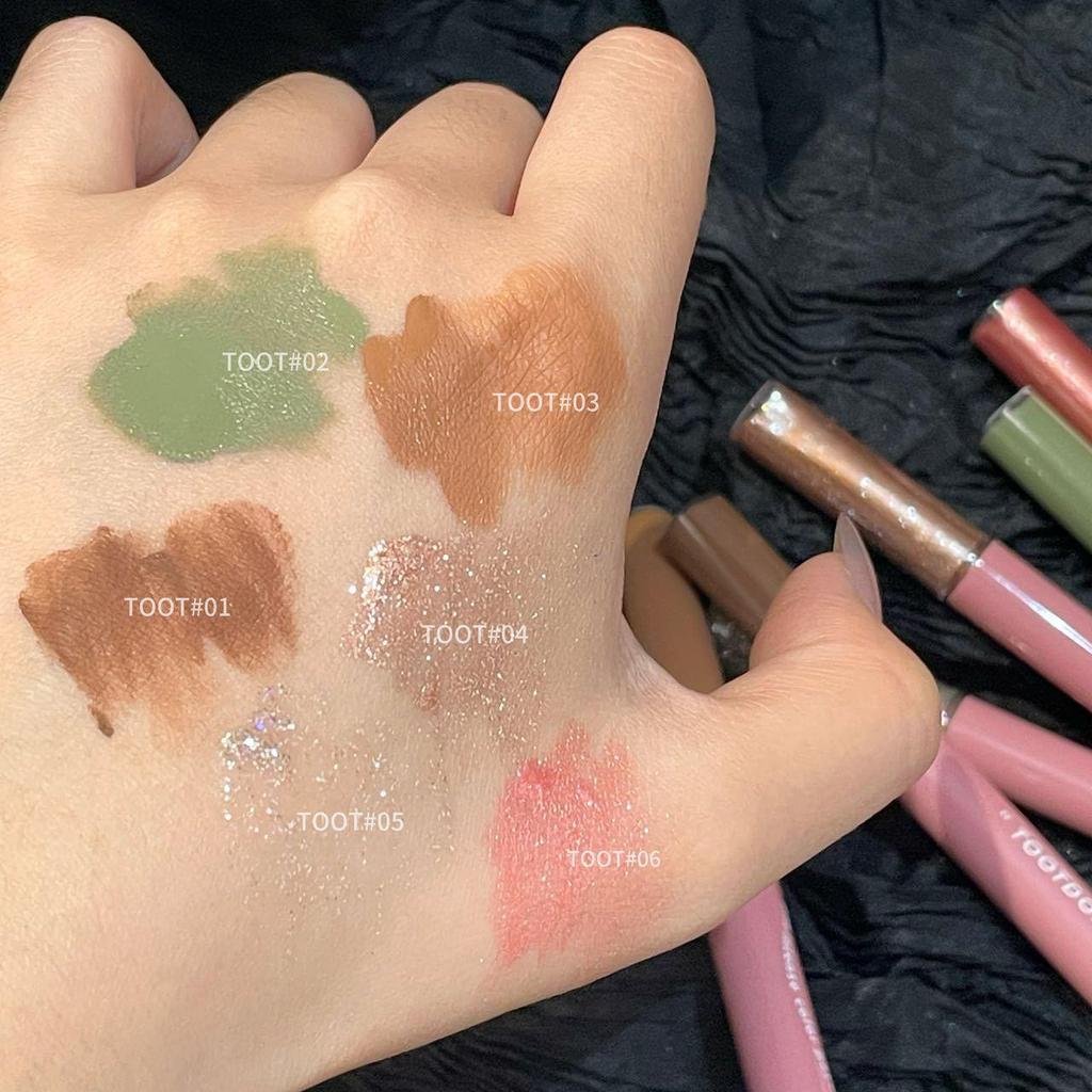 TOOT DODO Neon Glass Liquid Eyeshadow - Shimmering Glitter & Matte Highlights, Long-Lasting Under Eye Brightener