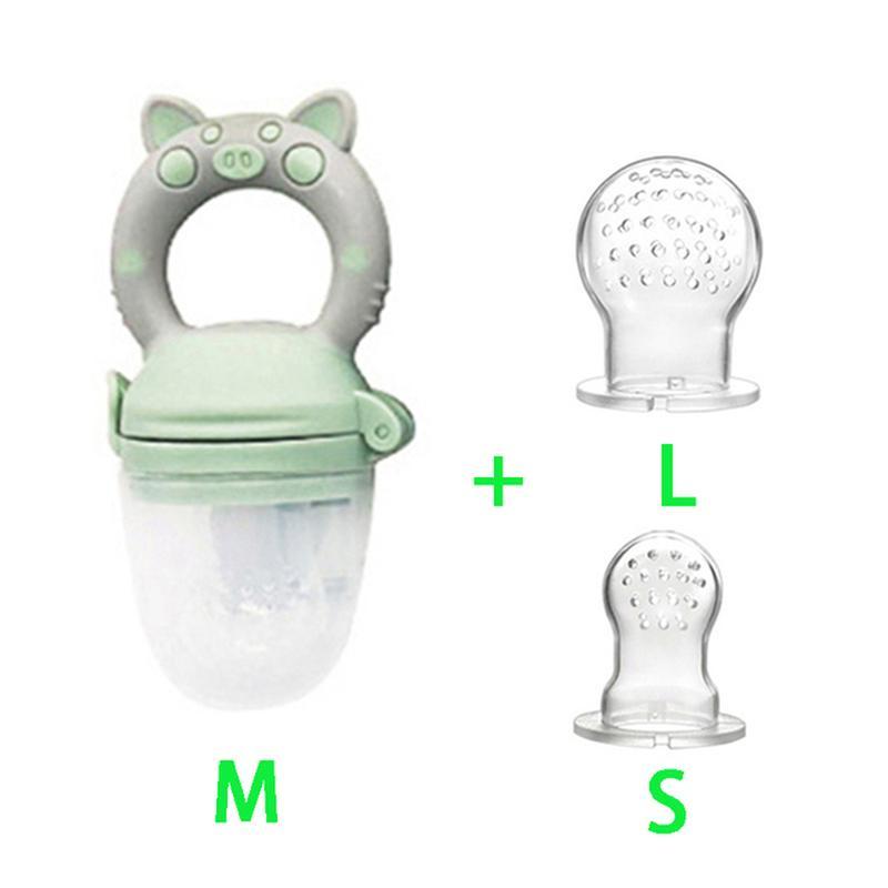 4Pcs/Set Baby Food Pacifier Toddler Nibbler Feeder Cup Boy Girl Fruit Vegetable Feeding Infant Newborn Nipple Soother Bottles