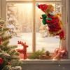 Jultomte Klätterpärlor Batteridriven Elektrisk Klättra Upp och Ner Klättrande Tomte med Ljusmusik Juldekoration Ornament