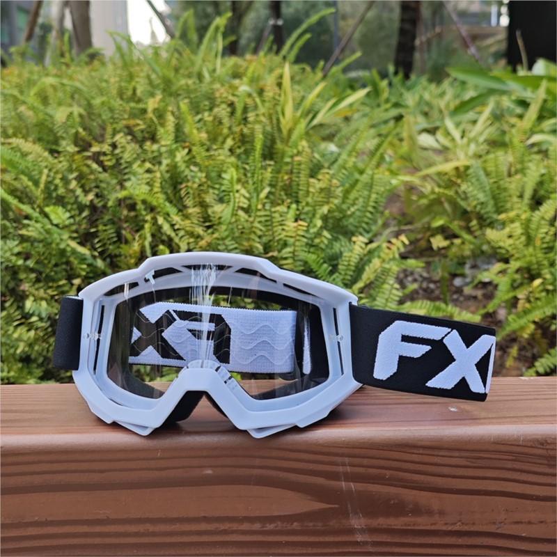 FXR Road Bike Goggles Windproof Dustproof Sandproof Lightweight Comfort Padding for Long Distance Touring and Racing Riding