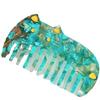 Korean Acetic Acid Wide Tooth Hair Comb Retro Cute Cat Comb Portable Wash Leopard Print Anti-static Kids Children Hair Comb