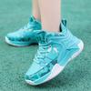 Children's waterproof basketball shoes classmates 2025 spring and autumn new sports shoes medium and large children's lace-up anti-skid friction has s