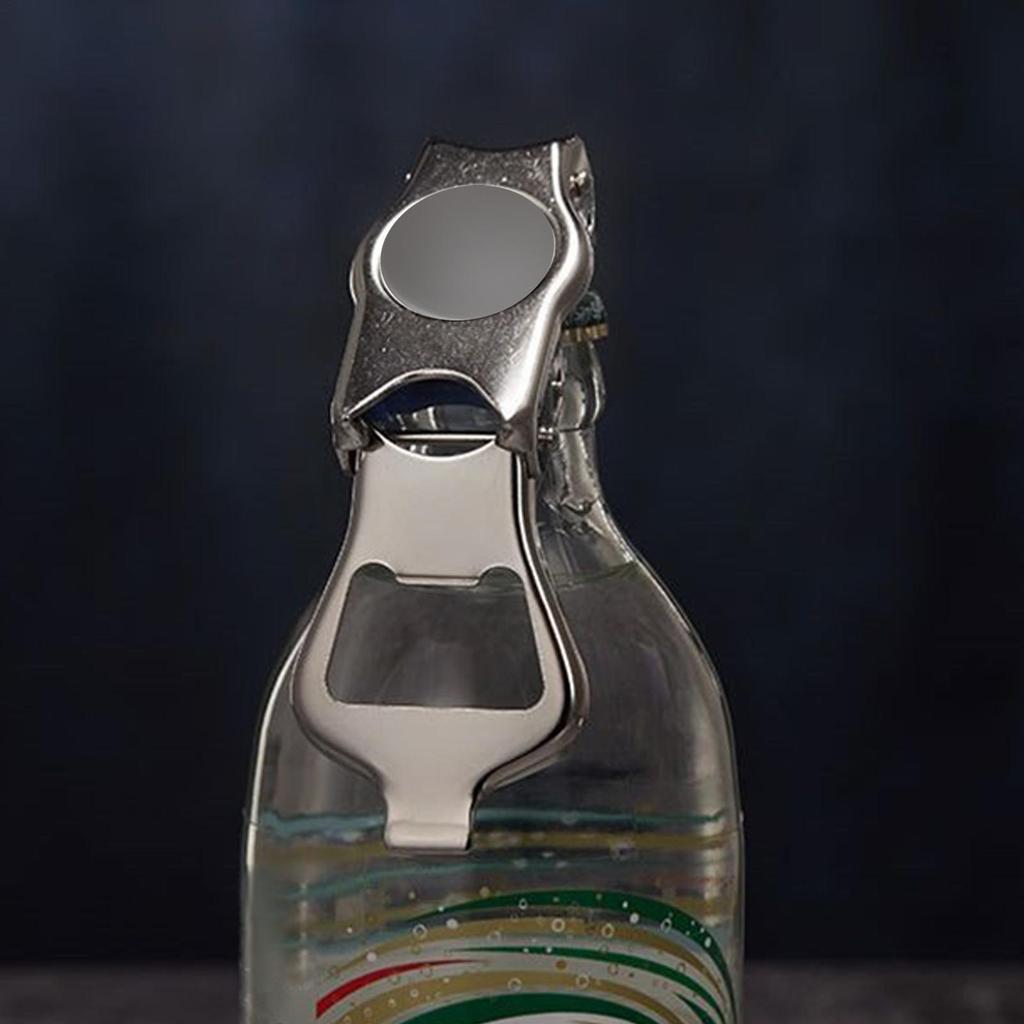 Stainless Steel Beer Bottle Opener Foldable Bottle Stopper Bottle Cap Opener for Kitchen Restaurant Party