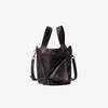 Vegetable-tanned Leather Lapel Vegetable Basket, Large-capacity Single-shoulder Crossbody Handbag