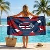 Bologna FC Druck Schnelltrocknendes Strandtuch Mikrofaser Saugfähig Tragbares Reise-Badetuch