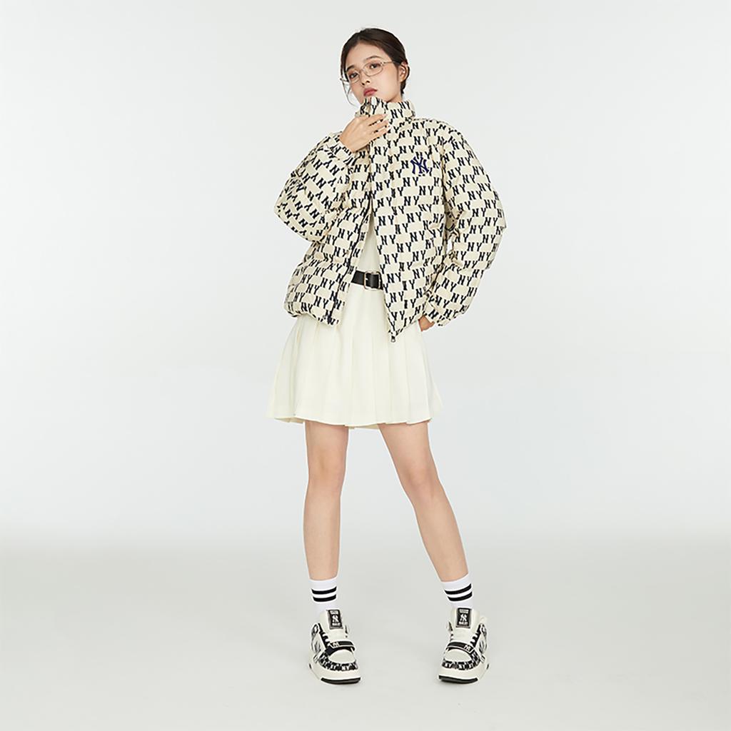 New MLB Down Jacket Unisex Dark Cream 3ADJM0736-50CRD