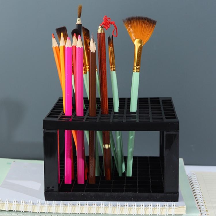 Plastic Painting Brush Hold 20 Slot Portable Design Storage For Artists Students Professionals
