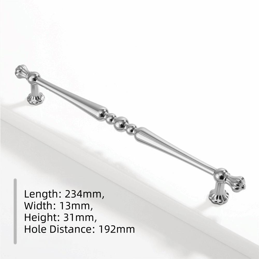Zinc Alloy Cabinet Door Handle Light Luxurious French Style Wardrobe Door Handle High-end Solid Antique Kitchen Cupboard Pull