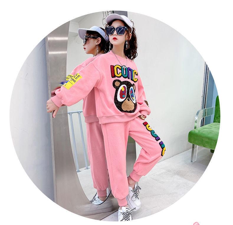 Stylish Spring Two-Piece Suit for Girls - Trendy, Fashionable, and Perfect for Mid-to-Large Children