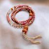 Long String Stacked Wearing Lily of the Valley Artificial Crystal Bracelet Necklace Women's New Chinese Multi-circle Long High-end Bracelet Women