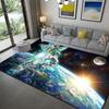 Gundam Style Retro Mecha Carpet Soft Washable Fluffy Mat for Indoor Bedroom Living Room Game Room Decor