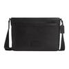 30 Adjustable Shoulder Strap Zipper Closure Refined Pebble Leather Shoulder Crossbody Bag Large Men Bags Black CY825-QBBK