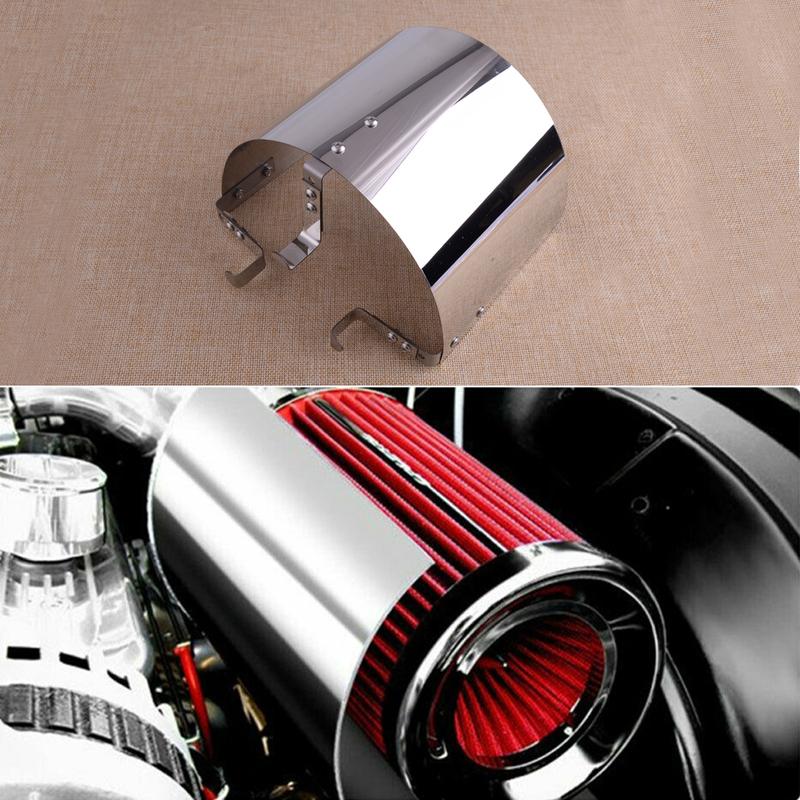 Stainless Steel Universal 2.5 -3.5  Air Intake Filter Heat Shield Cover Protector Compartment