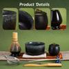 DiDiBirDi Matcha Set, 9-Piece Tea Ceremony Set, Includes Matcha Bowl, Matcha Whisk Stand, Matcha Bamboo Scoop, Traditional Bamboo Chasen, and