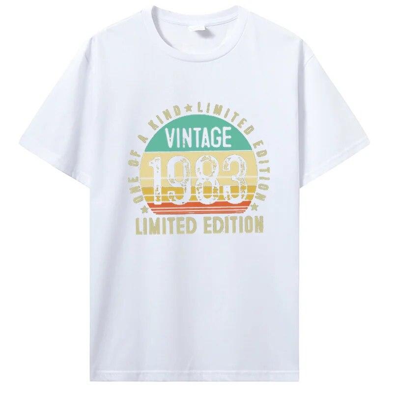 The Best Birthday Present Ever T Shirt For Unisex And Women Old Gifts Vintage 1983 Limited Edition Birthday TShirt Cotton Tees