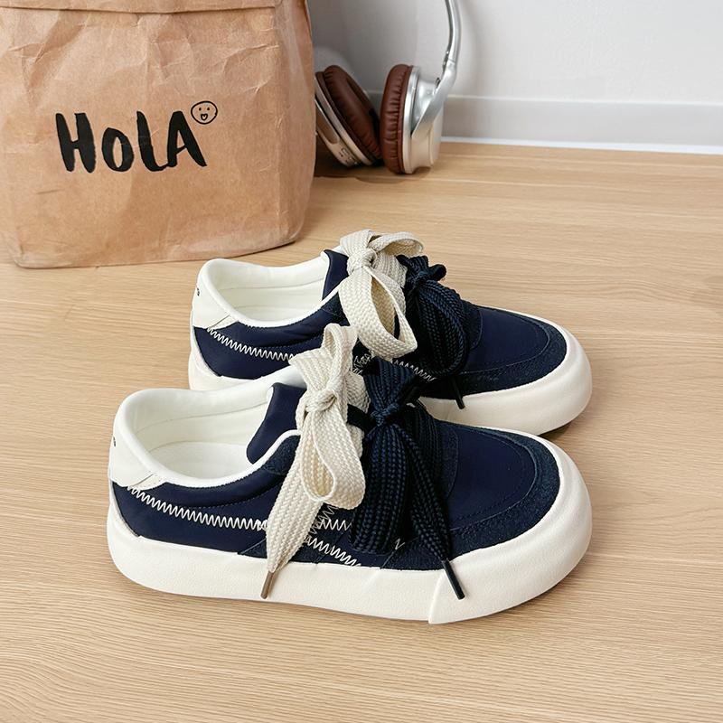 

Fashion Spring New Casual Sports Shoes Women s Fashion Round Head Front Strap Thick Sole Anti-slip Wear-resistant Single Shoes 40 синій