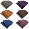 Herren Gestreiftes Polyester Seide Business Einstecktuch