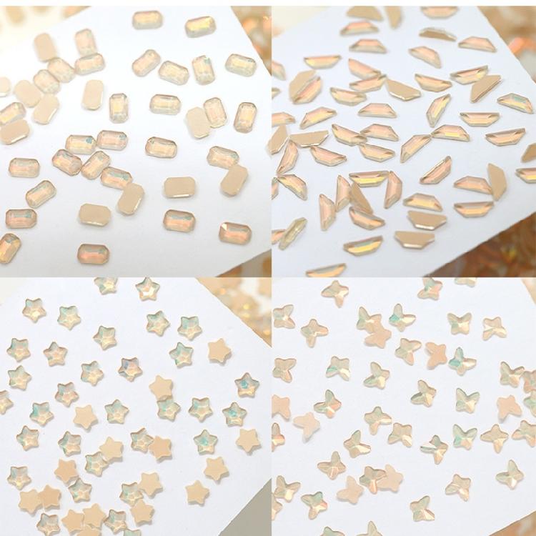 Butterfly Nails Art Rhinestones Flat Back Shine Nail Crystals Gems Nail Diamond
