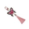 Fashion Butterfly Keychain Bag Pendant Keyring Vintage Tassels Phone Chain Car Keys Holder Fashion Jewelry Accessories