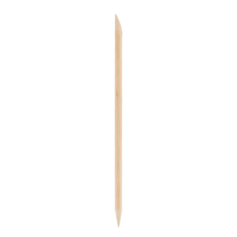 Nail Art Kit: 100 Orange & Beech Wood Sticks (11.4 cm) for Nails and Cleaning