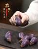 Purple sand eggplant tea pet handmade bionic plant vegetable melon fruit purple gas Donglai tea set ornament sculpture