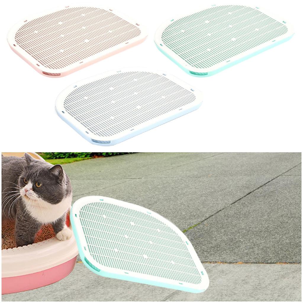 Katzenstreumatte Leicht zu Reinigen Leichtgewicht Verschleißfest Wasserdicht Nicht Schmutzanfällig von Katzentoiletten Rutschfeste Katzenstreu-Auffangmatte