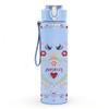 1PC Lace Heart Bow Romantic Vintage Pattern 750ml Color Plastic Sports Water Bottle Leakproof Flip Straw Lid Suitable for Sports Office Home Use