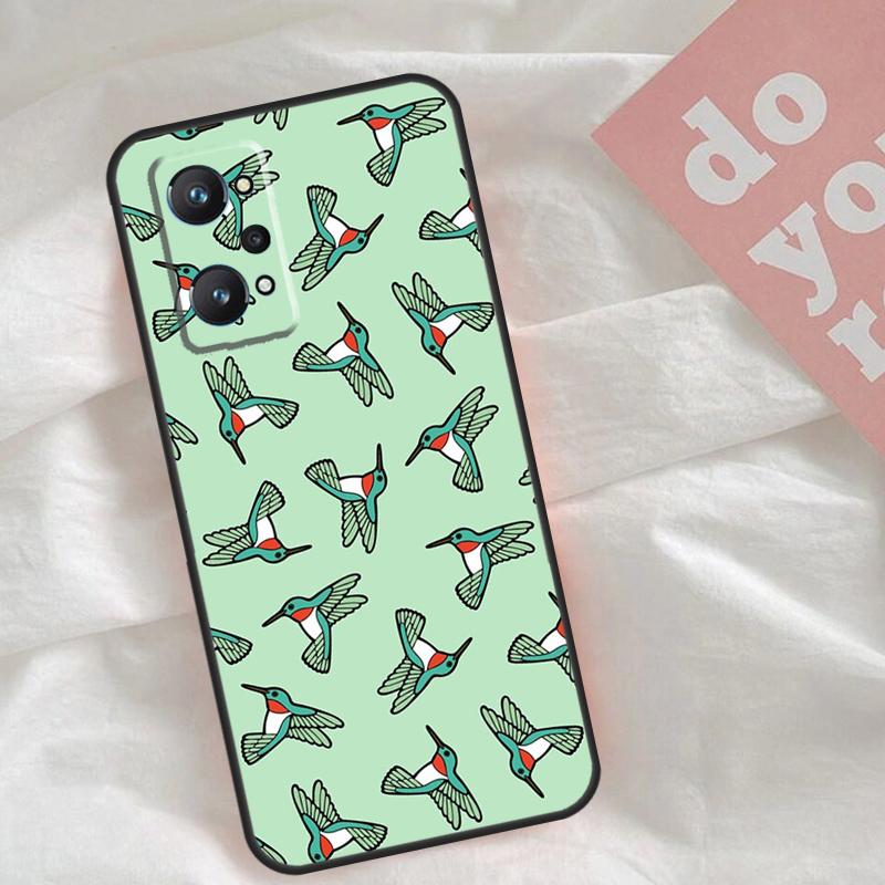 Hummingbird Case For Realme C65 C67 C71 C63 C61 C55 C51 C53 C35 C75 11 12 13 14 15 Pro Plus GT6 GT7 Pro