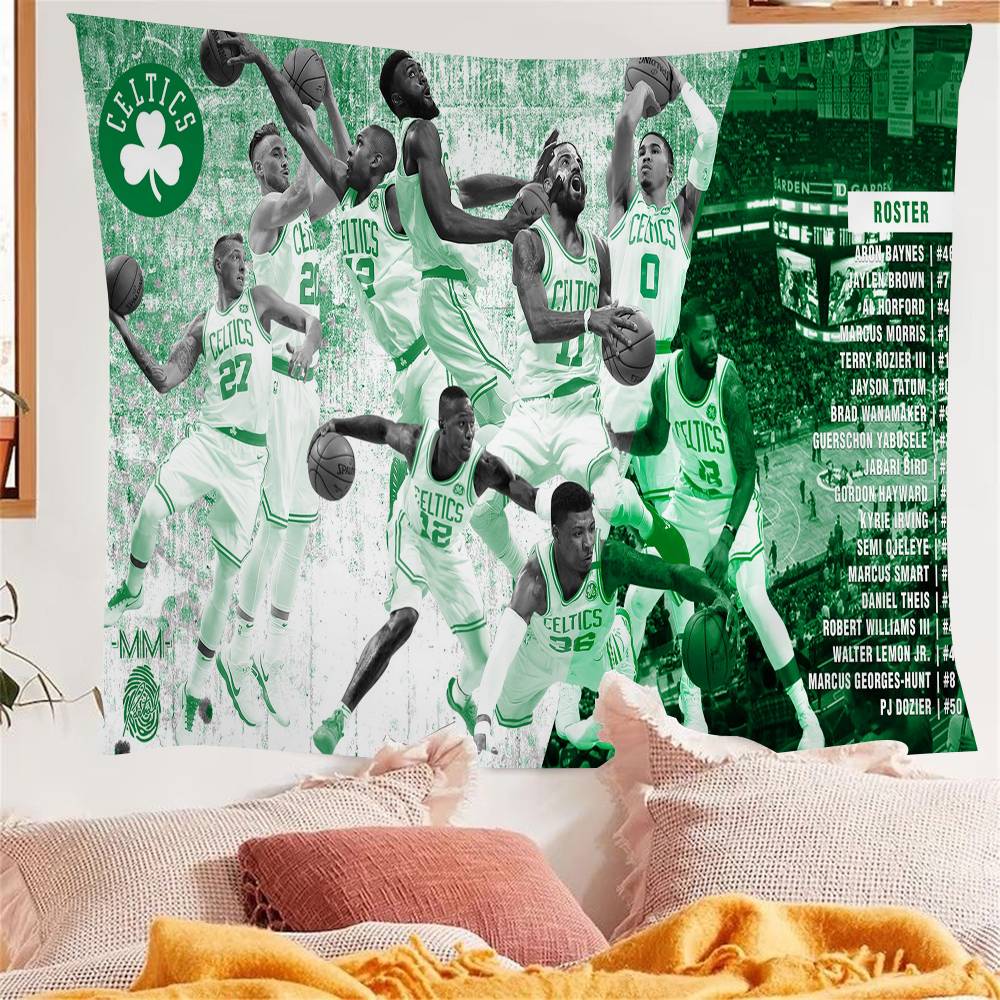 BBoston CCeltics Colorful Tapestry Wall Hanging Bohemian Wall Tapestries Mandala Wall Art Decor