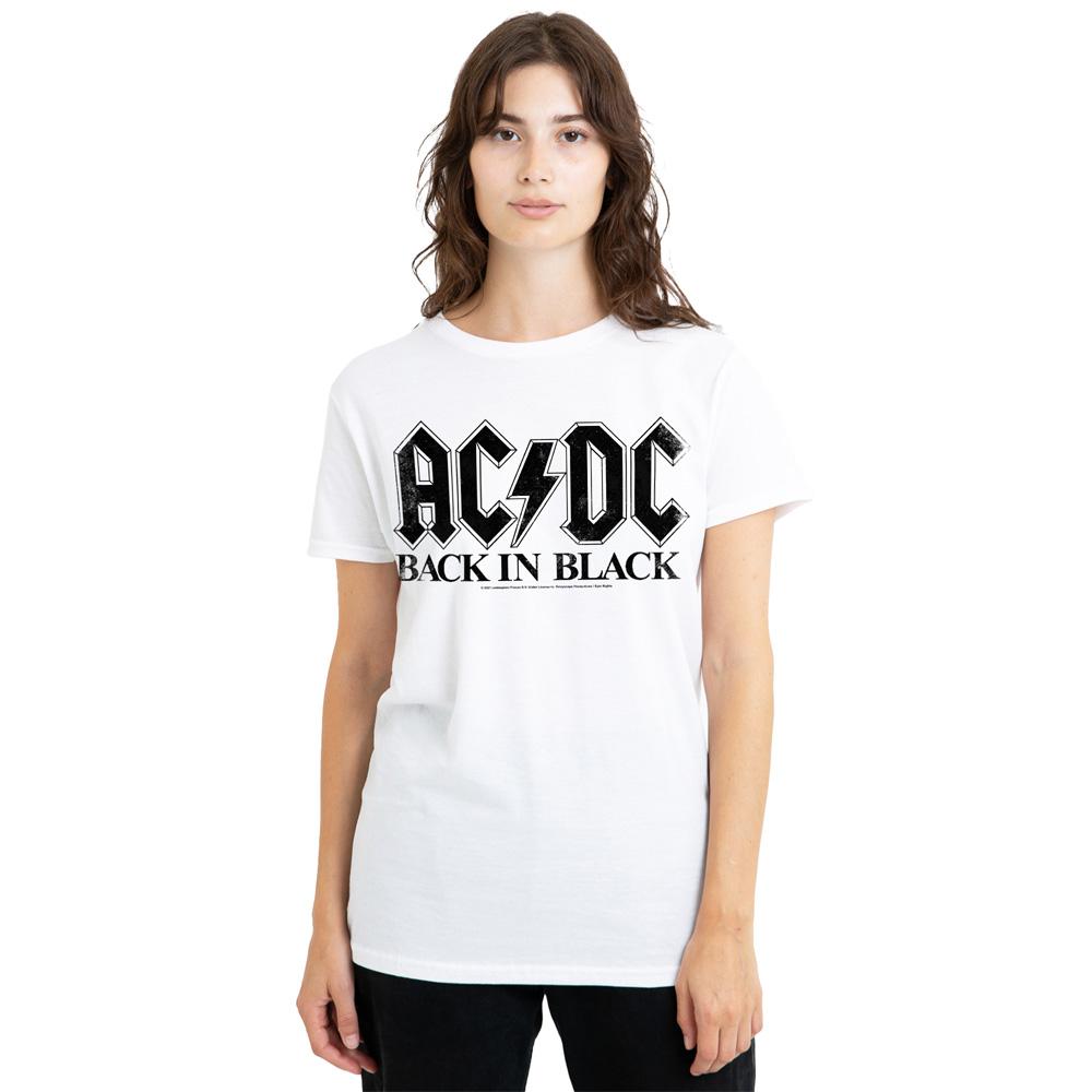 AC/DC Unisex Yetişkin Sırtı Siyah Tişört