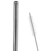 4x Reusable Steel Drinking Straws with a Cleaner Brush