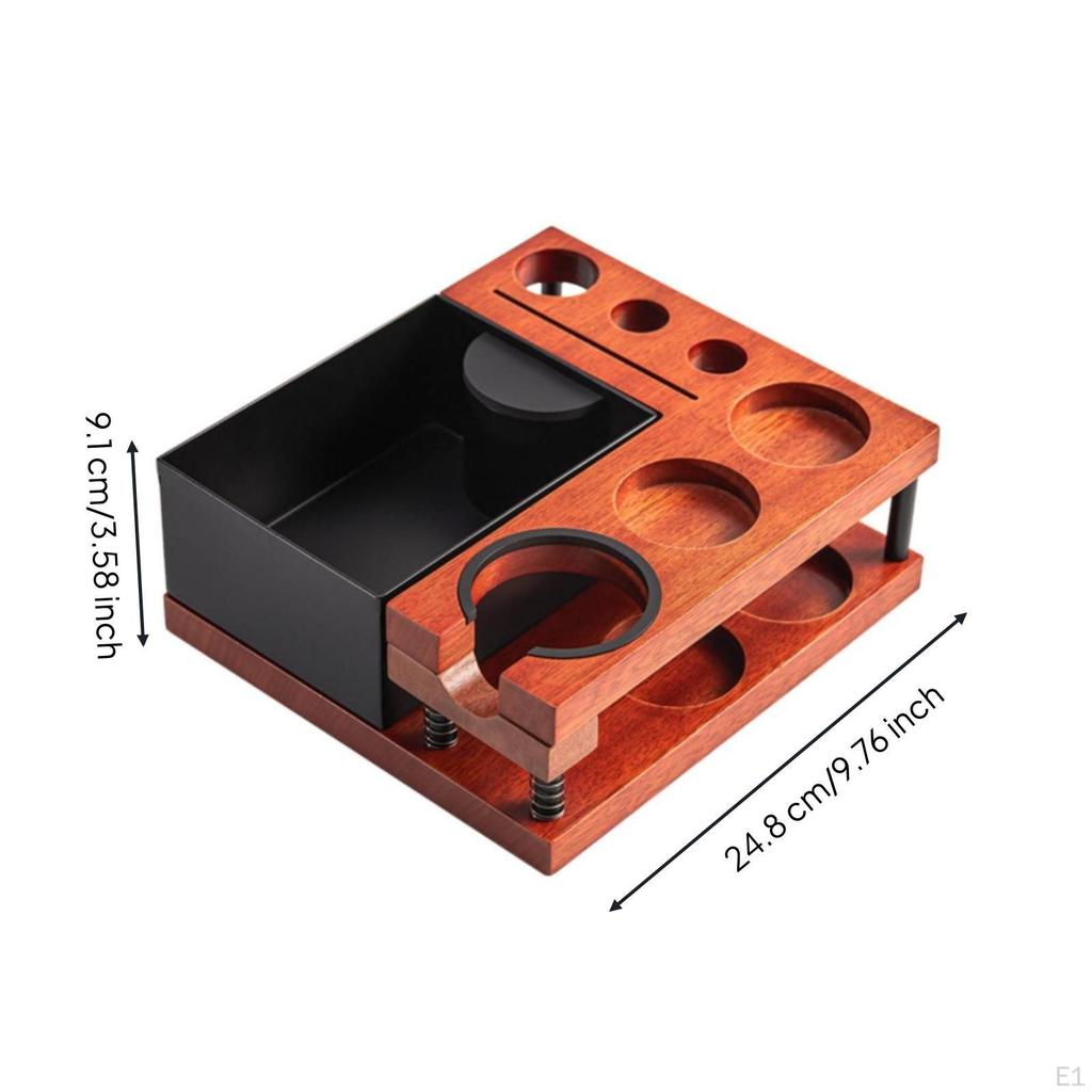 Coffee Tamper Holder Stand Multi Opening Portafilter Two Level Espresso