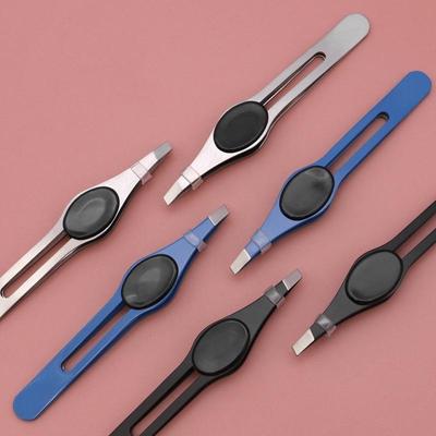 Eyebrow Trimming Tools Tweezers Eyebrow Clip Beard Plucking Clip Big Belly Drip Stainless Steel Slant Head Eyebrow Clip