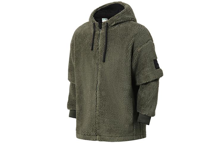 PUMA Velvet Jackets Men s Green Hooded Moderate 530271-64 XS