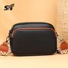 Erste Schicht Rindsleder Damen Tasche modische Retro Damen Tasche Retro schlicht und vielseitig Schulter Umhängetasche Textur kleine quadratische Tasche