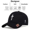 Unisex Cross Embroidery Baseball Caps Spring And Autumn Outdoor Adjustable Casual Hats Sunscreen Hat