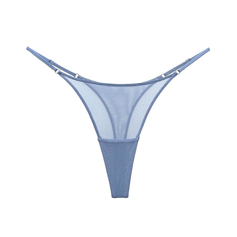 One piece is sent on behalf of the buyer! T mesh sexy thin strap thong perspective hot fun high fork T pants women