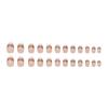 Unghie finte lucide da premere con mandorla, unghie adesive in 12 misure, 24 pezzi punte per unghie francesi per decorazioni fai da te per nail art