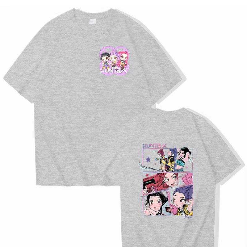 16 Colors Movie KPop Demon Hunters Rumi Mira Zoey Graphic Tshirts Men Women Korean Fashion Trend Streetwear Unisex Casual T-shirt