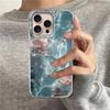 Water Wave Texture Butterfly Flower Girl Phone Case for Iphone 16 15 14 7 8 Plus 13 11 12 Pro Max X XS XR SE 2022 2020 16e Cover