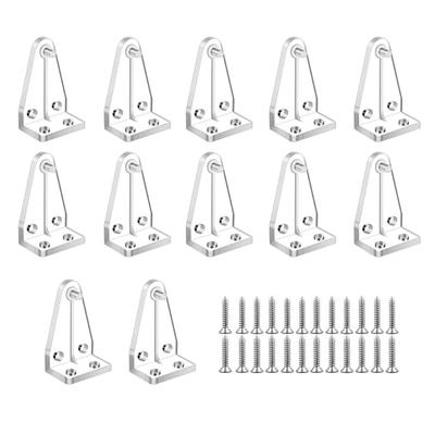 12/24Pcs Blinds Bottom Rails Holders Clips Blind Hold Down Brackets Positioning Hook with Screws for Easy Installation