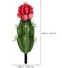 Cactus Garden Stake Acrylic Cactus Yard Art Outdoor Cactus Statue Sculpture Ornament for Garden Lawn Ground Yard Decorations