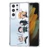 Demon Slayer Anime Japanese Transparent Phone Case For Samsung S10 S20 Fe S21 S22 S8 S9 Plus S21ultra S22ultra Shockproof Covers