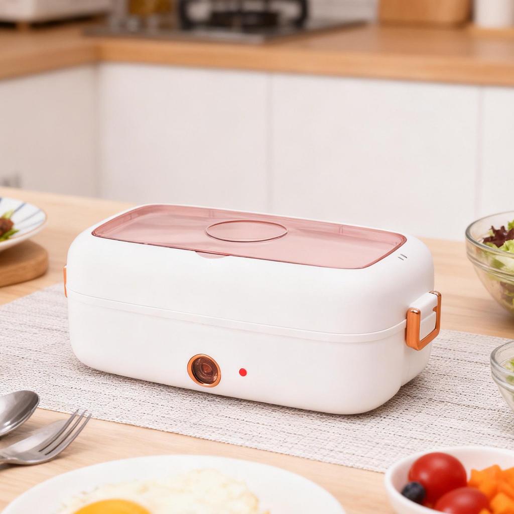 Self Heating Lunch Box Rechargeable Stainless Steel Leak Proof 800ml Food Warmer Lunch Box For Men Women Kids Home Kitchen
