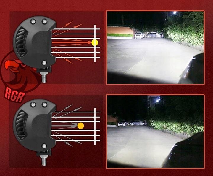Lampa Robocza 80Cm Łuk Wygięta 12V 24V Belka Led Dalekosiężna Led Bar