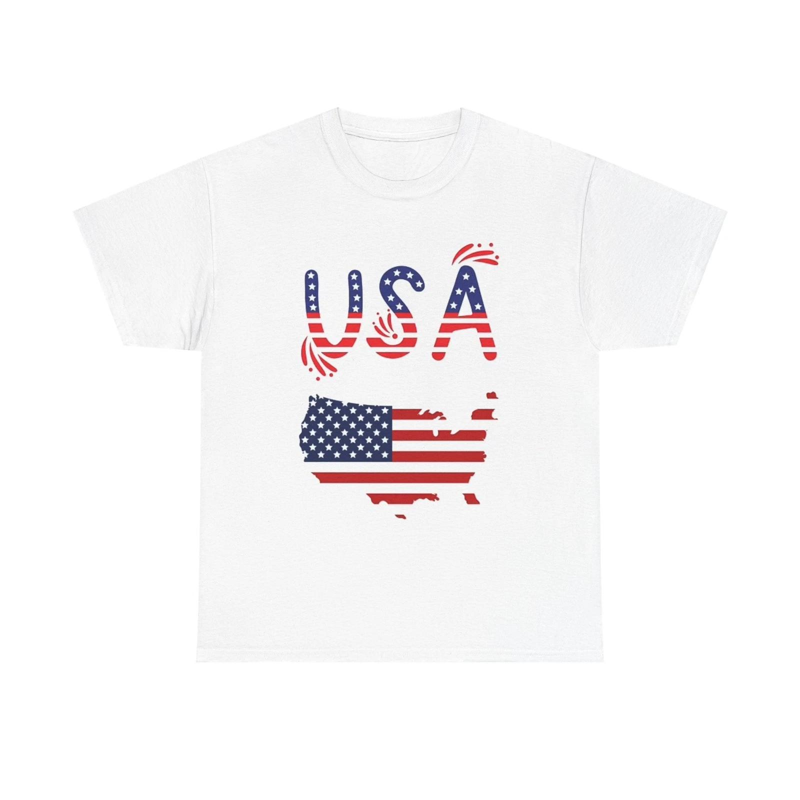 Men s and Women s T-shirts USA Graphic S