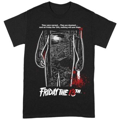 Friday The 13th Unisex Adult Bloody Poster T-Shirt