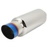 Car Exhaust Muffler Stainless Steel Exhaust Silencer 2in Inlet 3in Outlet Universal for Automobile