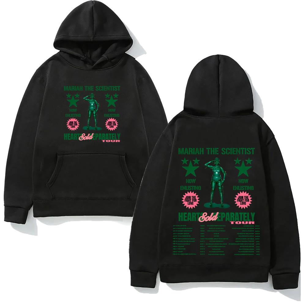 Mariah The Scientist Hearts Sold Separately Tour 2026 Hoodie with Pocket  Sweatshirt Long-sleeved Simplicity Men/women Pullover