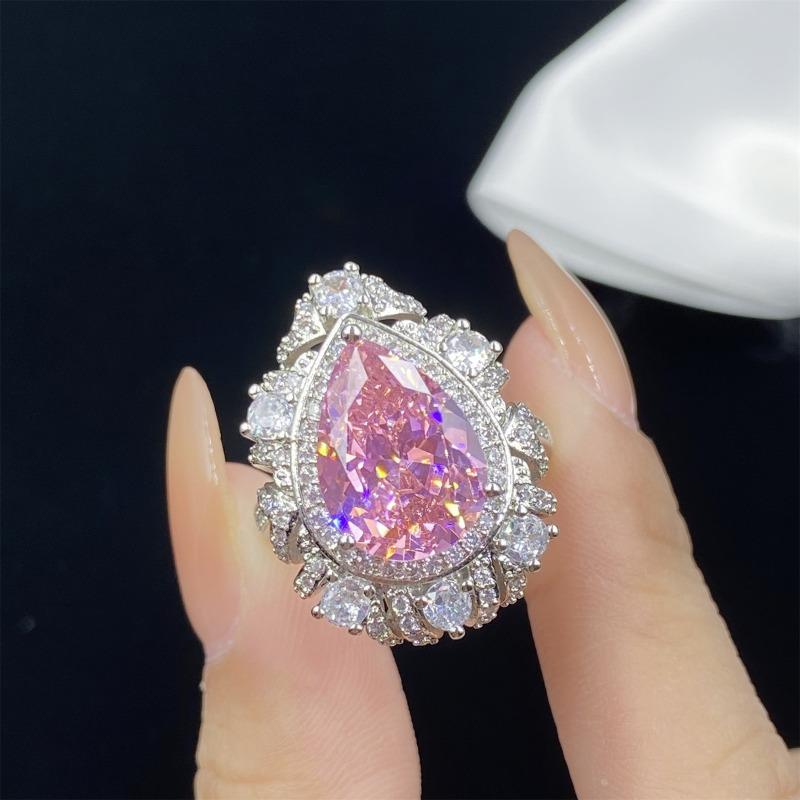 Sace Gems עגילי טבעת זירקון מסגסוגת נחושת קלאסית סט תכשיטי שרשרת תליון מתנות למסיבת חתונה